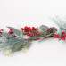 ΓΙΡΛΑΝΤΑ ΜΕ ΛΕΥΚΑ ΠΕΡΛΕ BERRIES, 130cm