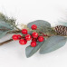 ΓΙΡΛΑΝΤΑ ΜΕ ΛΕΥΚΑ ΠΕΡΛΕ BERRIES, 130cm