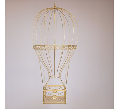 ΜΕΤΑΛΛΙΚΟ ΑΕΡΟΣΤΑΤΟ, ΧΡΥΣΟ, 60x60x122cm