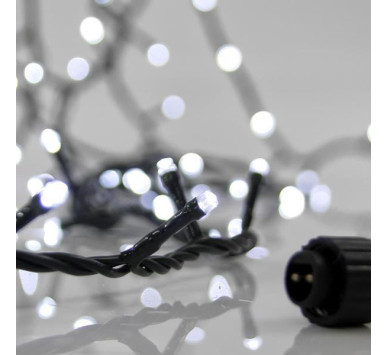 ΣΕΙΡΑ, 100 LED 3mm, 31V ΜΕΤΑΣΧΗΜΑΤΙΣΤΗ, 4 ΕΠΕΚΤΑΣΕΙΣ ΕΩΣ 3 ΣΕΤ, ΠΡΑΣΙΝΟ PVC ΚΑΛΩΔΙΟ, ΛΕΥΚΟ LED ANA 5cm, ΠΡΟΕΚΤΑΣΗ ΠΑΡΟΧΗΣ 3m, ΙΡ44