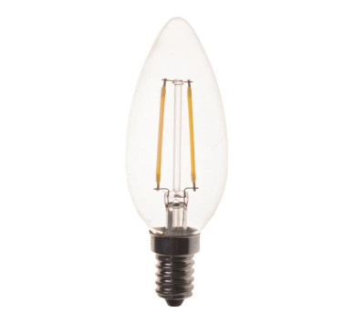 ΛΑΜΠΑ LED ΚΕΡΙ FILAMENT 4W E14 2700K 220-240V 2τμχ Blister