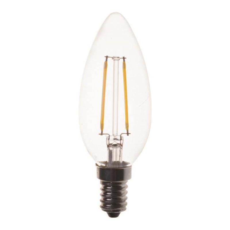 ΛΑΜΠΑ LED ΚΕΡΙ FILAMENT 4W E14 2700K 220-240V 2τμχ Blister