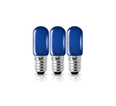 T16 set 3τεμ E14 220V 3W ΝΥΚΤΟΣ ΜΠΛΕ BLISTER ΦOSME