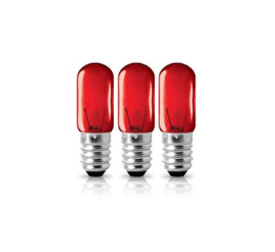 T16 set 3τεμ E14 220V 3W ΝΥΚΤΟΣ ΚOKKINO BLISTER ΦOSME