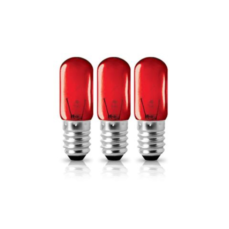 T16 set 3τεμ E14 220V 3W ΝΥΚΤΟΣ ΚOKKINO BLISTER ΦOSME