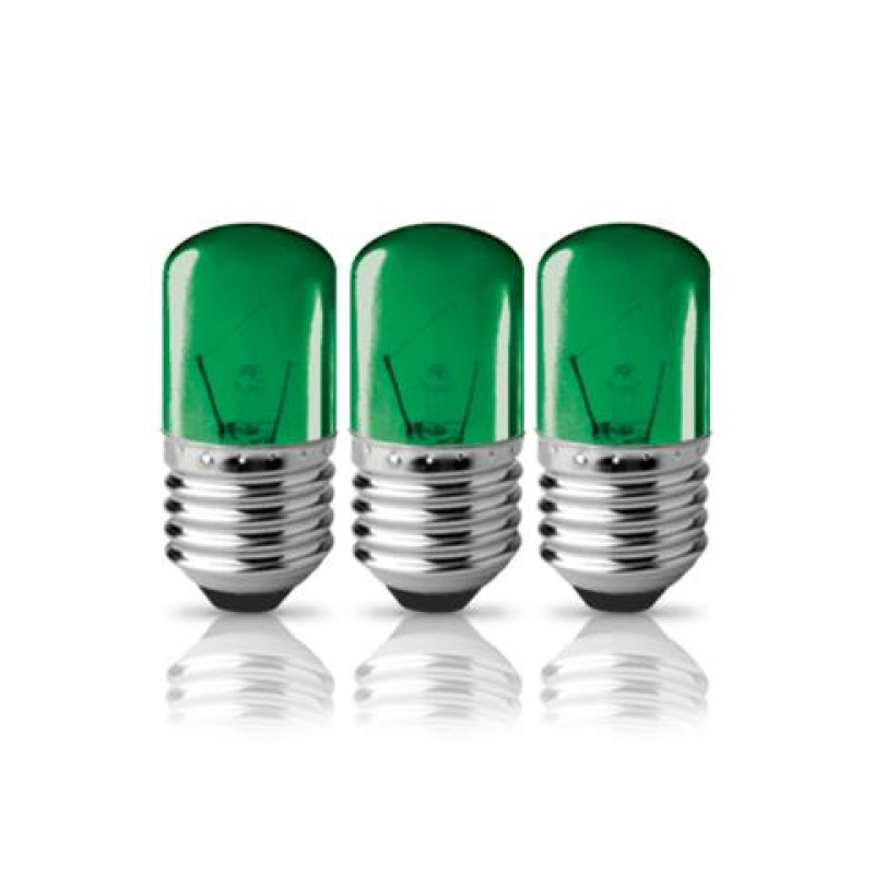 ST28 set 3τεμ Ε27 220V 3W ΝΥΚΤΟΣ ΠΡΑΣΙΝΟ BLISTER ΦOSME