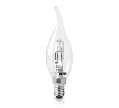 ECO HALOGEN ΚΕΡΙ ME MYTH ΔΙΑΦΑΝΟ Ε14 18W 2800Κ 210LM BLISTER ΦOSME