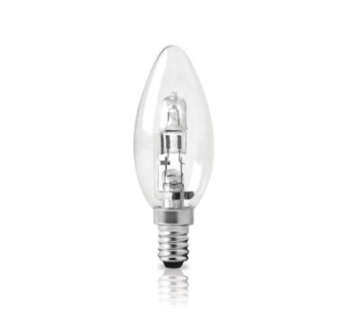 ECO HALOGEN ΚΕΡΙ ΔΙΑΦΑΝΟ Ε14 28W 2800Κ 370LM ΦOSME