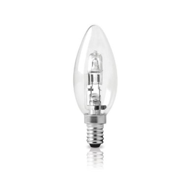 ECO HALOGEN ΚΕΡΙ ΔΙΑΦΑΝΟ Ε14 42W 2800Κ 630LM ΦOSME