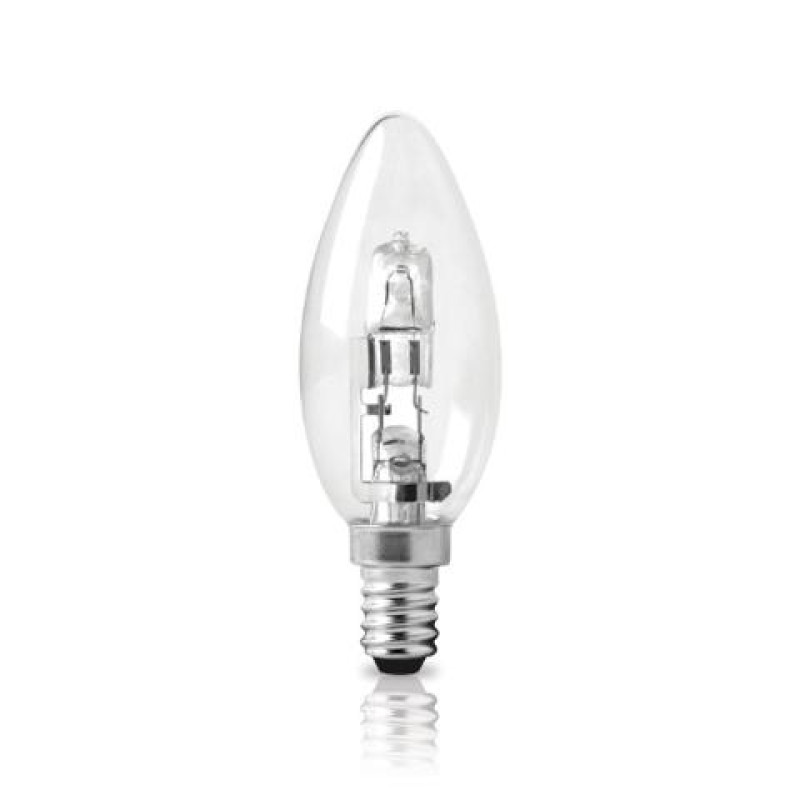 ECO HALOGEN ΚΕΡΙ ΔΙΑΦΑΝΟ Ε14 42W 2800Κ 630LM ΦOSME