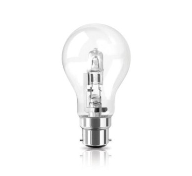 ECO HALOGEN Α55 ΔΙΑΦΑΝΟ Β22 53W 2800Κ 840LM ΦOSME