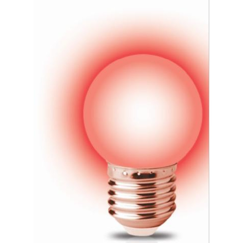 LED G45 ΣΦΑΙΡΙΚΟ 3W Ε27  ΚΟΚΚΙΝΟ 360D ΦOSME