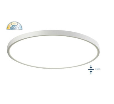 ΦΩΤΙΣΤΙΚΟ LED 36W ΣΤΡΟΓΓΥΛΟ 3CCT ΛΕΥΚΟ Φ480x24 4320L