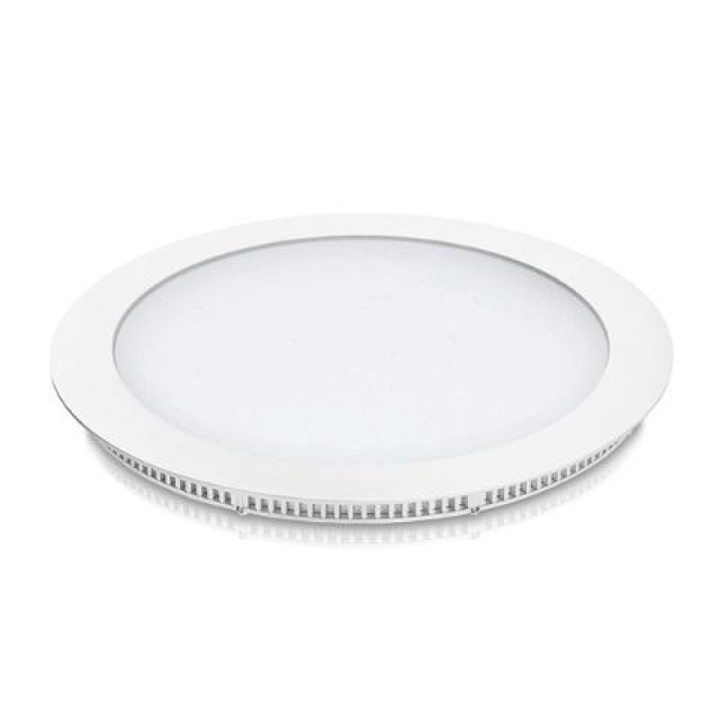 ΠΑΝΕΛ LED 18W ΧΩΝΕΥΤΟ 4000K ΣΤΡΟΓΓΥΛΟ Φ22.5  ΛΕΥΚΟ