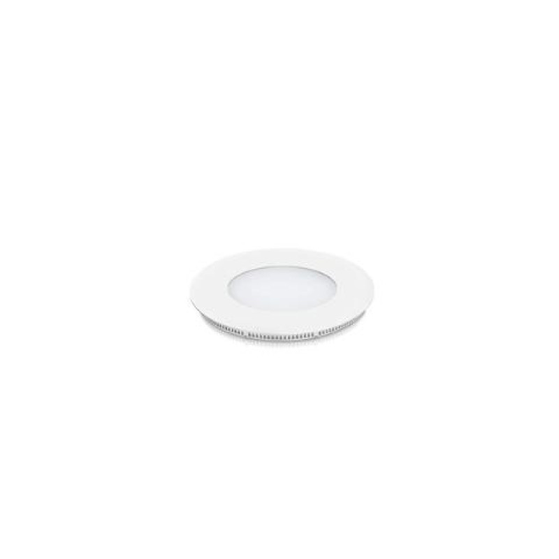 ΠΑΝΕΛ LED 3W ΧΩΝΕΥΤΟ 6500k ΣΤΡΟΓΓΥΛΟ Φ9 ΛΕΥΚΟ