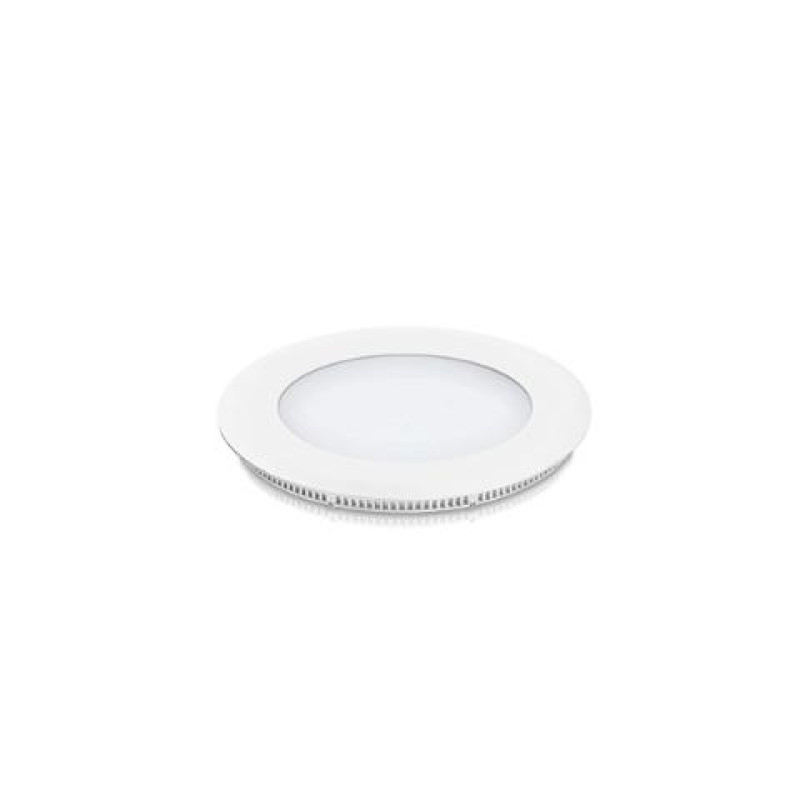 ΠΑΝΕΛ LED 6W ΧΩΝΕΥΤΟ 3000k ΣΤΡΟΓΓΥΛΟ Φ12 ΛΕΥΚΟ