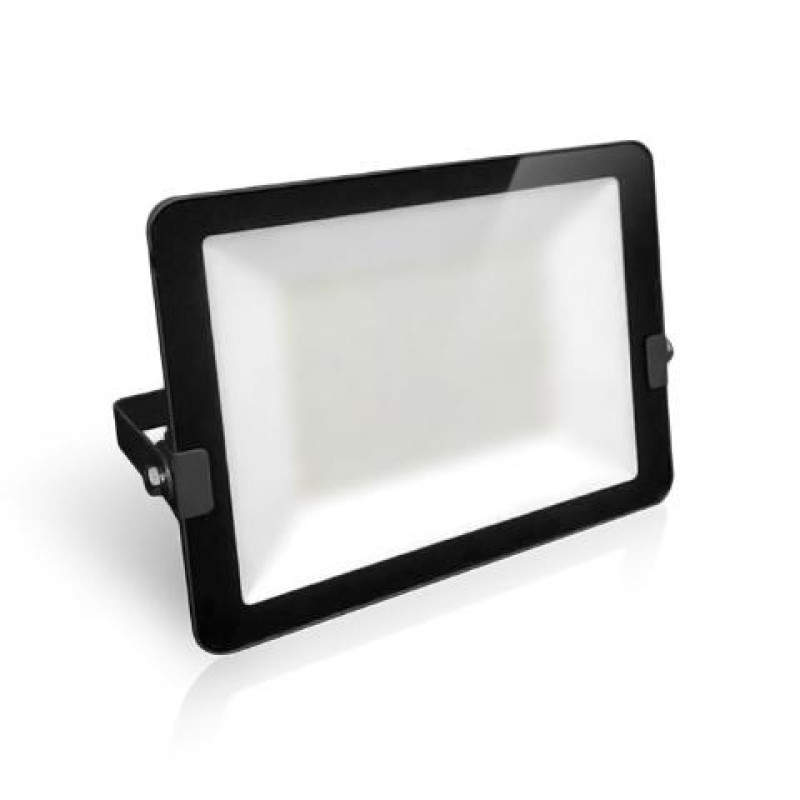 ΠΡΟΒΟΛΕΑΣ LED 100W ΜΑΥΡΟ 6500k S.SLIM DOB