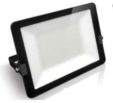 ΠΡΟΒΟΛΕΑΣ LED 100W ΜΑΥΡΟ 4000k S.SLIM DOB