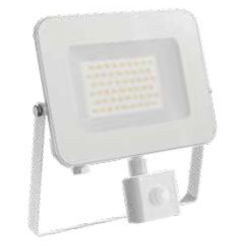 ΠΡΟΒΟΛΕΑΣ LED ΜΕ PIR SENSOR 10W 4000K ΛΕΥΚΟΣ S.SLIM DOB