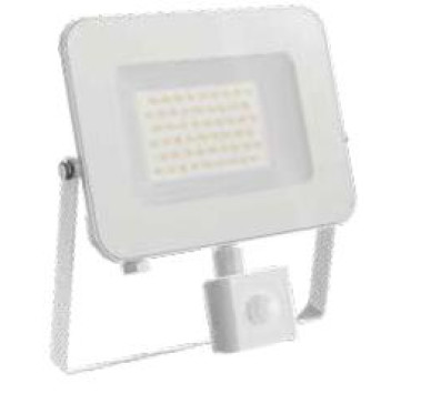 ΠΡΟΒΟΛΕΑΣ LED ΜΕ PIR SENSOR 50W 4000K ΛΕΥΚΟΣ S.SLIM DOB