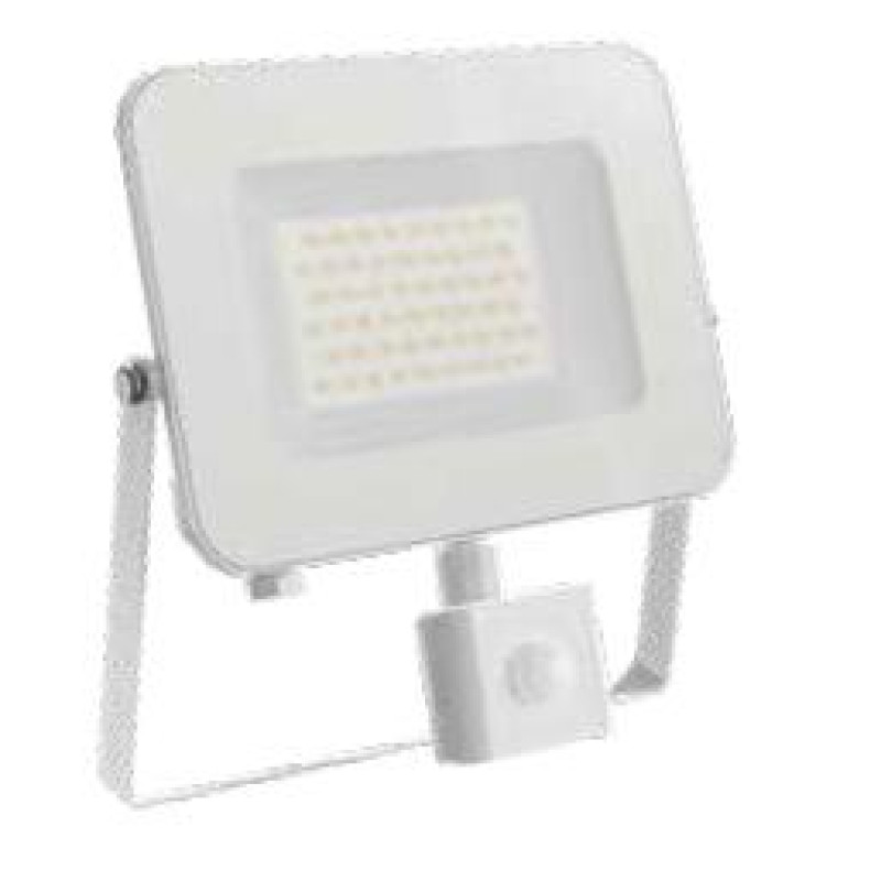 ΠΡΟΒΟΛΕΑΣ LED ΜΕ PIR SENSOR 50W 4000K ΛΕΥΚΟΣ S.SLIM DOB