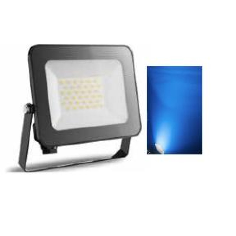 ΠΡΟΒΟΛΕΑΣ LED 50W ΜΠΛΕ ΜΑΥΡΟΣ S.SLIM DOB