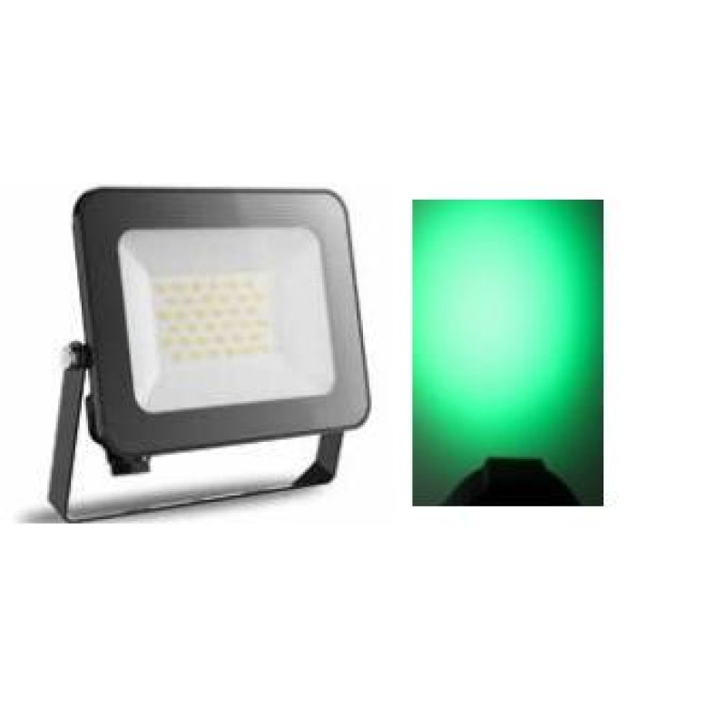 ΠΡΟΒΟΛΕΑΣ LED 50W ΠΡΑΣΙΝΟ ΜΑΥΡΟΣ S.SLIM DOB