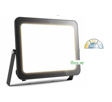 ΠΡΟΒΟΛΕΑΣ LED 200W ΜΑΥΡΟ 3CCT S.SLIM DOB