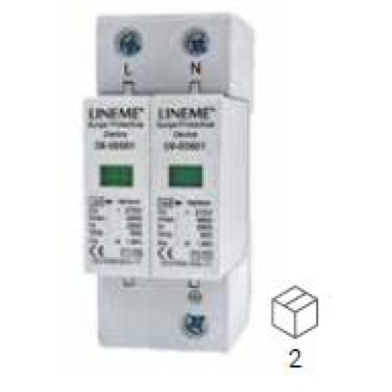 ΑΝΤΙΚΕΡΑΥΝΙΚΟ SPD 2P C40A ΠΙΝΑΚΟΣ Τ1+Τ2 275VAC  LINEME