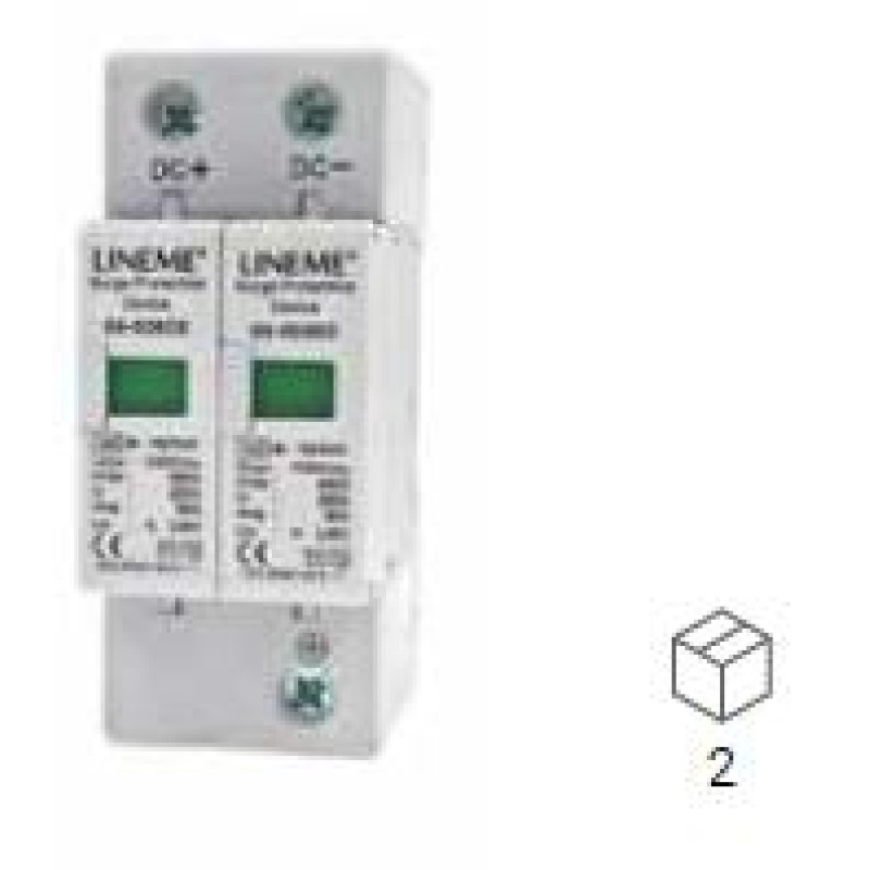 ΑΝΤΙΚΕΡΑΥΝΙΚΟ SPD 2P C40A ΠΙΝΑΚΟΣ Τ1+Τ2 1000VDC  LINEME