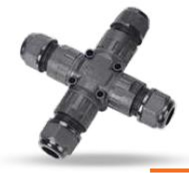 ΣΥΝΔΕΣΜΟΣ ΣΤΑΥΡΟΣ ΜΕ 4 ΒΙΔΩΤΕΣ ΕΠΑΦΕΣ IP68 0.5-2.5mm2
