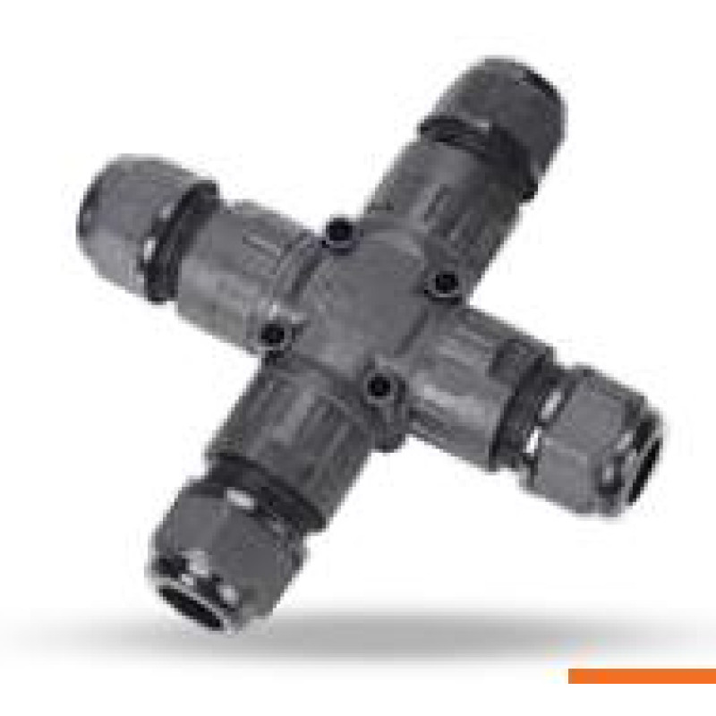 ΣΥΝΔΕΣΜΟΣ ΣΤΑΥΡΟΣ ΜΕ 4 ΒΙΔΩΤΕΣ ΕΠΑΦΕΣ IP68 0.5-2.5mm2