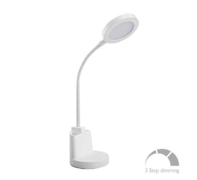 ΠΟΡΤΑΤΙΦ LED 7W ΛΕΥΚΟ ΣΤΡΟΓΓΥΛΟ 3steps Dim