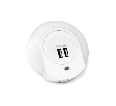LED ΦΩΤΙΣΤΙΚΟ DAY/NIGHT SENSOR EU-PIN/2 USB 1W 3000K 30LM  ΦOSME