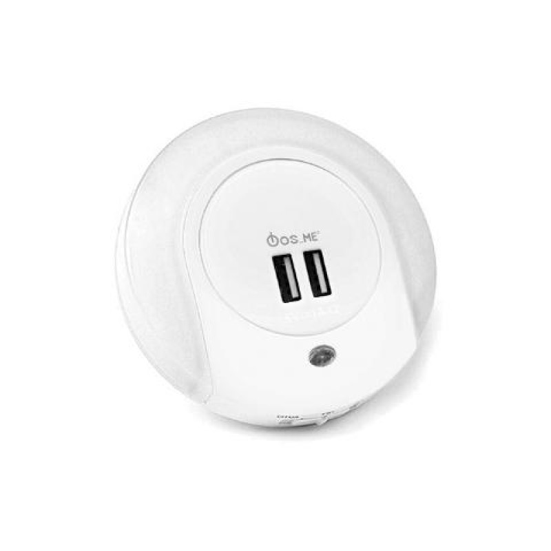 LED ΦΩΤΙΣΤΙΚΟ DAY/NIGHT SENSOR EU-PIN/2 USB 1W 3000K 30LM  ΦOSME