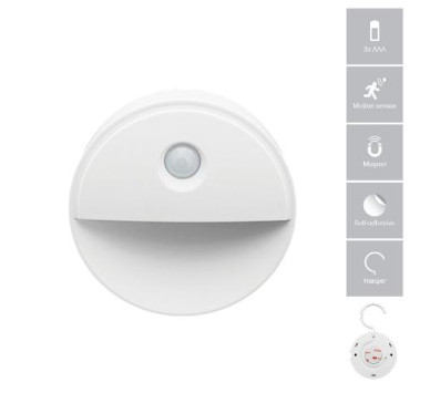 LED ΦΩΤΙΣΤΙΚΟ DAY/NIGHT+ MOTION  SENSOR 0.8W 3000K 80LM ΜΠΑΤΑΡΙΑΣ ΦOSME