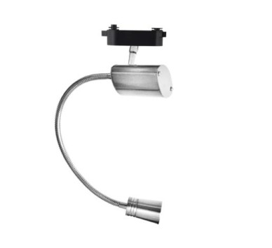 ΣΠΟΤ ΡΑΓΑΣ 1 ΓΡΑΜΜΗΣ LED FLEX 2.5W 3300Κ ΝΙΚΕΛ ΜΑΤ