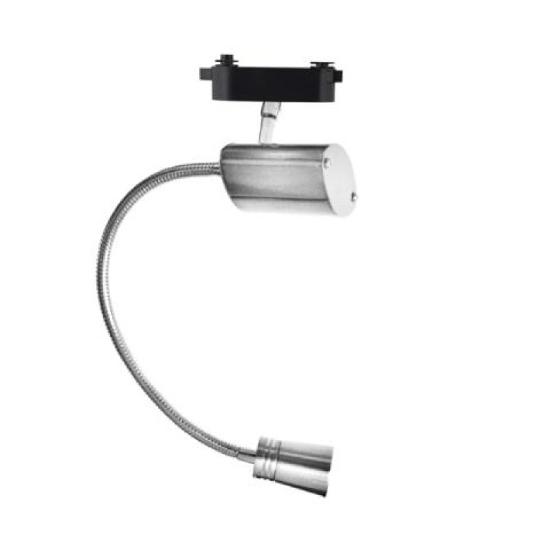 ΣΠΟΤ ΡΑΓΑΣ 1 ΓΡΑΜΜΗΣ LED FLEX 2.5W 3300Κ ΝΙΚΕΛ ΜΑΤ