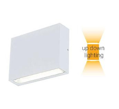 ΑΠΛΙΚΑ LED UP & DOWN 2x3W 4000k ΛΕΥΚΟ ΑΛΟΥΜΙΝΙΟΥ