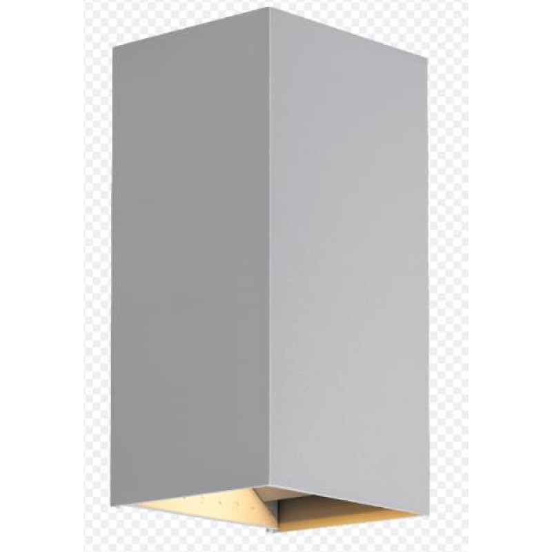 ΑΠΛΙΚΑ LED ΚΥΒΟΣ 2Χ10W 3CCT ΓΚΡΙ ΑΛΟΥΜΙΝΙΟΥ UP & DOWN