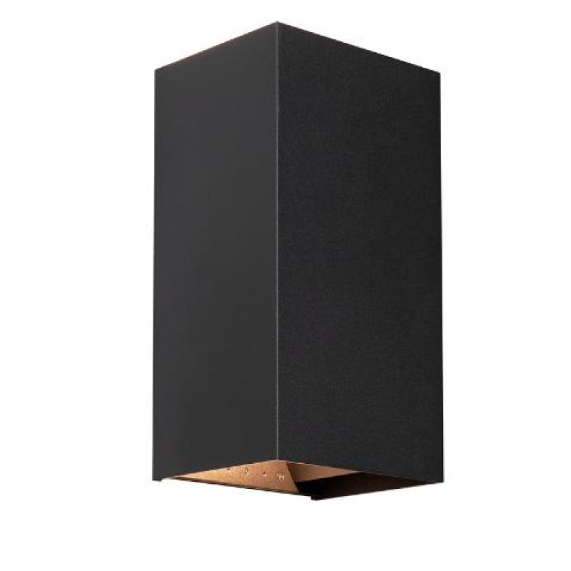 ΑΠΛΙΚΑ LED ΚΥΒΟΣ 2Χ10W 3CCT ΜΑΥΡΟ ΑΛΟΥΜΙΝΙΟΥ UP & DOWN