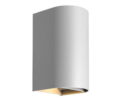 ΑΠΛΙΚΑ LED ΟΒΑΛ UP & DOWN 2Χ10W 3CCT ΓΚΡΙ ΑΛΟΥΜΙΝΙΟΥ