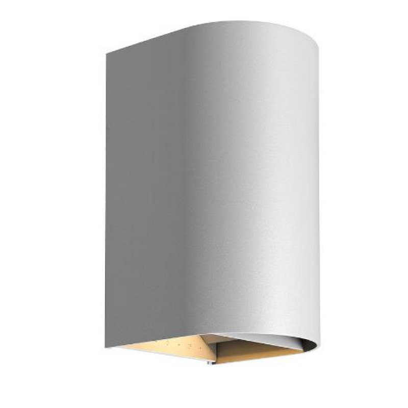 ΑΠΛΙΚΑ LED ΟΒΑΛ UP & DOWN 2Χ10W 3CCT ΓΚΡΙ ΑΛΟΥΜΙΝΙΟΥ