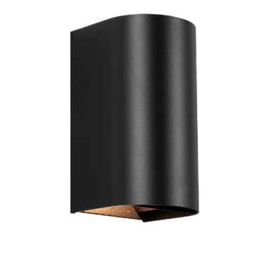 ΑΠΛΙΚΑ LED ΟΒΑΛ UP & DOWN 2Χ10W 3CCT ΜΑΥΡΟ ΑΛΟΥΜΙΝΙΟΥ