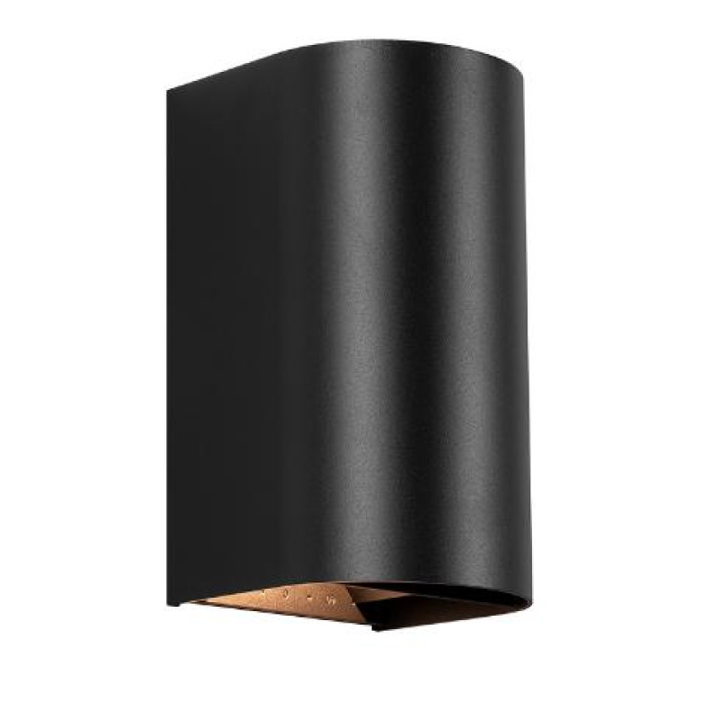 ΑΠΛΙΚΑ LED ΟΒΑΛ UP & DOWN 2Χ10W 3CCT ΜΑΥΡΟ ΑΛΟΥΜΙΝΙΟΥ