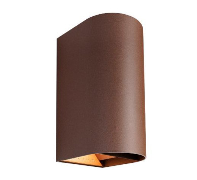 ΑΠΛΙΚΑ LED ΟΒΑΛ UP & DOWN 2Χ10W 3CCT ΣΚΟΥΡΙΑ ΑΛΟΥΜΙΝΙΟΥ