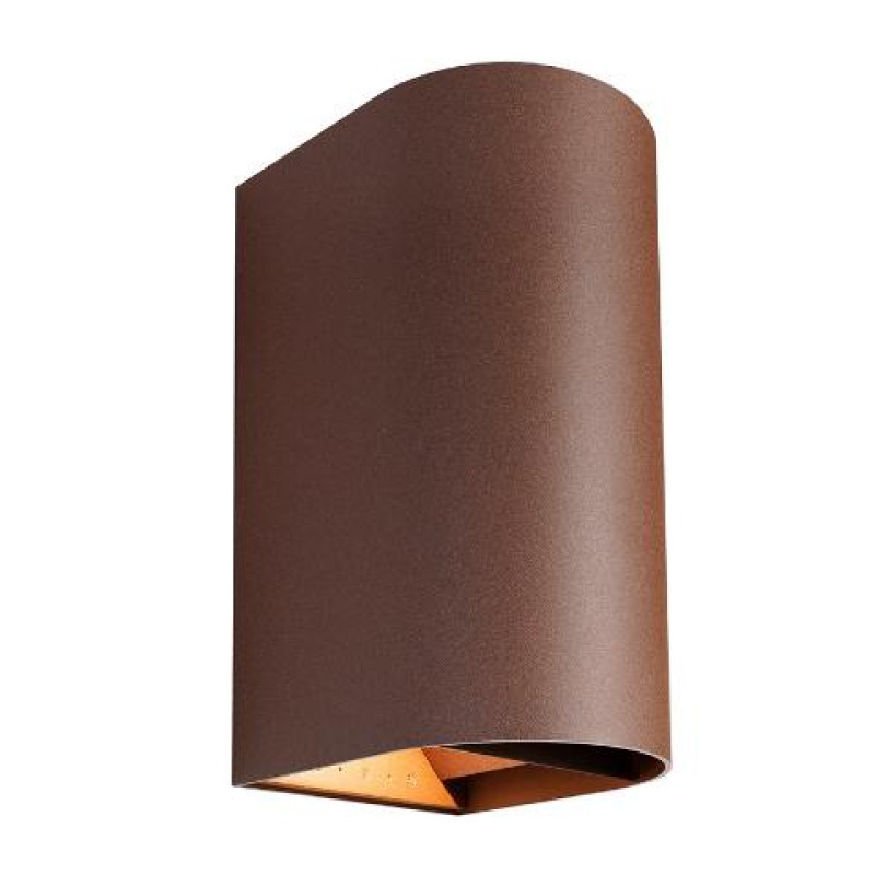 ΑΠΛΙΚΑ LED ΟΒΑΛ UP & DOWN 2Χ10W 3CCT ΣΚΟΥΡΙΑ ΑΛΟΥΜΙΝΙΟΥ