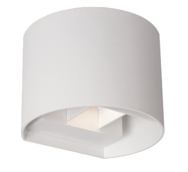 ΑΠΛΙΚΑ LED ΟΒΑΛ UP & DOWN 2x5W 3CCT ΛΕΥΚΟ ΑΛΟΥΜΙΝΙΟΥ