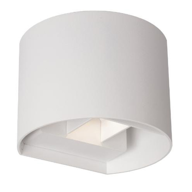 ΑΠΛΙΚΑ LED ΟΒΑΛ UP & DOWN 2x5W 3CCT ΛΕΥΚΟ ΑΛΟΥΜΙΝΙΟΥ
