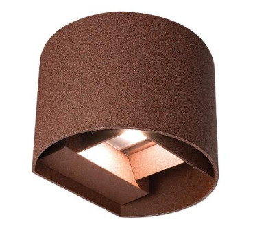 ΑΠΛΙΚΑ LED ΟΒΑΛ UP & DOWN 2x5W 3CCT ΣΚΟΥΡΙΑ ΑΛΟΥΜΙΝΙΟΥ